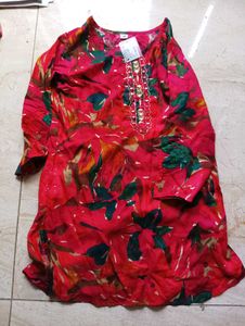 Floral Print Kurta