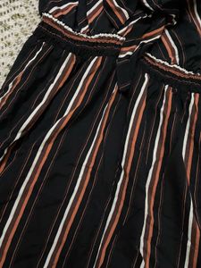 Striped Black Dress