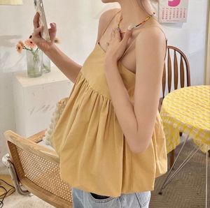 Mustard Yellow Babydoll Top