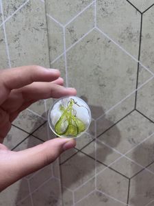 Green Dangle Earrings