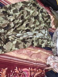 Camo Print Midi Skirt