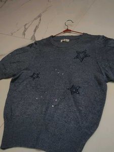 Blue Star Knit Top