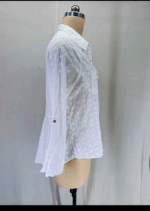 New Women CTN Eyelet Shirt