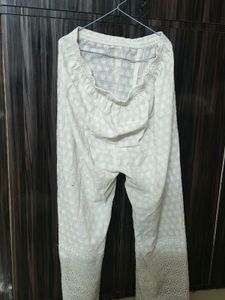 White Plazzo For Women