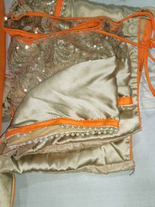 Elegant Orange Saree