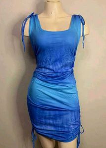 Tie-Dye Bodycon Mini Dress
