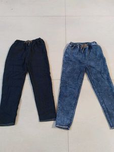 Jogger Jeans - Blue &amp; Black
