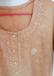 Beutiful Handmade Patti Work With Crochet 🧶 Kurti