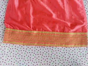 Elegant Satin  Peach Suit Set