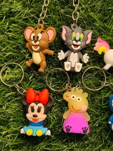 Pack Of 10 Premium Quality Silicon Key Chain