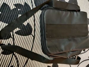 Classic Black Leather Side Bag for Men