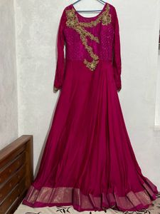 Elegant pink gown