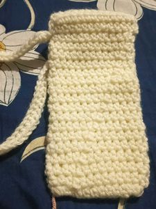 Crochet Sling Bag with Flower Detail