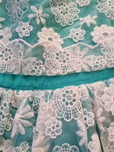 Toddler Girl Aqua Lace Dress