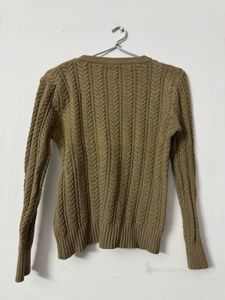 Olive Cable Knit Sweater