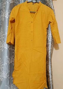 Mustard Yellow Button-Down Tunic