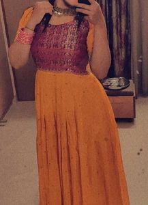 Beautiful Saree Stiched Ethnic Dress 💛🌟😍