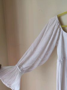 Beautiful Pure White Boho Dress