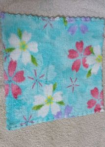 Purple &amp; Black Plush handkerchief