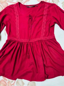 Maroon Embroidered Co-Ords Set