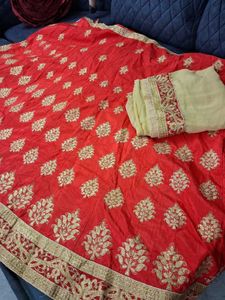 Red &amp; Gold Lehanga Choli