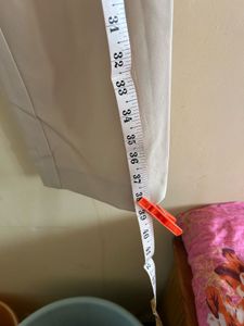Beige Straight Pants