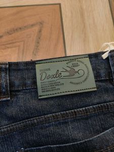 baggy dark blue jeans