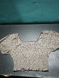 Floral Smocked Crop Top