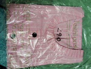 Pure Cotton Pink Straight Kurta/ Kurti ,brand New