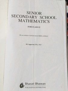 RS Aggarwal Class 12th Mathematics