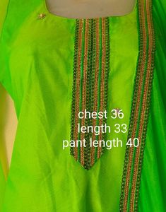 Green heavy Kurta Set like new