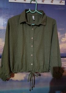 Green Patterned Top