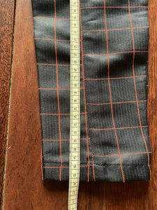 Plaid Elastic Waist Pants