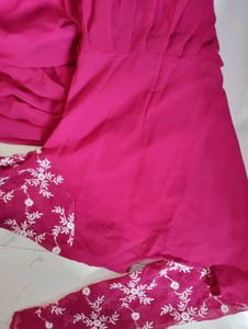 Pink Embroidered Dress