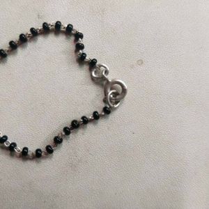 Slightly Used 925 Silver AD Solitaire Mangalsutra