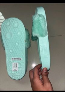 Puma Fenty Fur Slides Mint