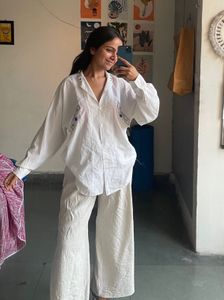 Oversized White Button-Down