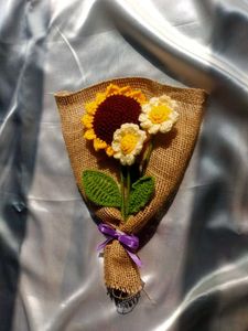 Handmade Sunflower And Daisy Flower Bouquet