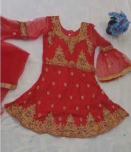 Red Garara Suit Havey  Stones Work Fancy 👗