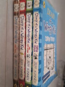 4 Books Set. Diary Of A Wimpy Kid.