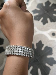 White Stone Beaded Bracelet