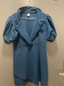 Blue Blazer Dress