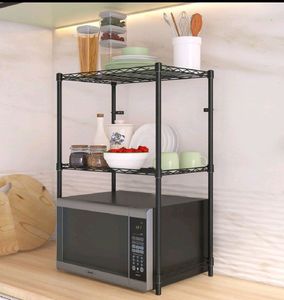 2-Tier Microwave Kitchen Storage Rack
