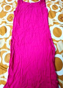 Long Beautiful Pink Straight Kurta