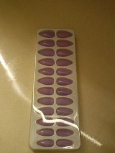 Noor Alazawi Nails Purple Shade 24 Tips Matte Glossy Both Are There Not At All Used It&#39;s New Glue Is Not Included