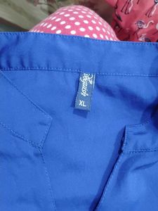 Flamingo Print and blue plain top - Combo of