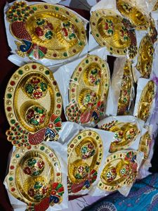 Decorative Pooja haldi kumkum Peacock new wdt ta