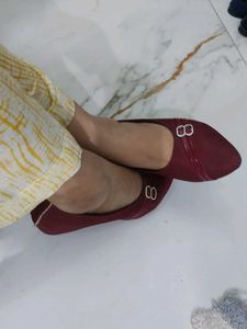 Elegant Maroon Ballerinas