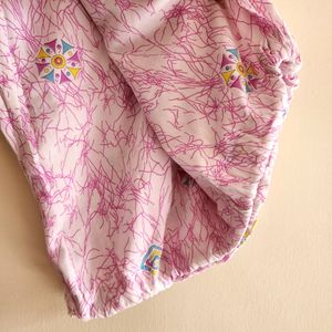 Pink N White Salwar Kameez Dupatta Suit