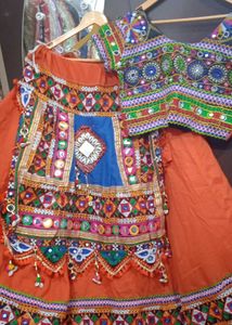 Orenge  Garba Choli